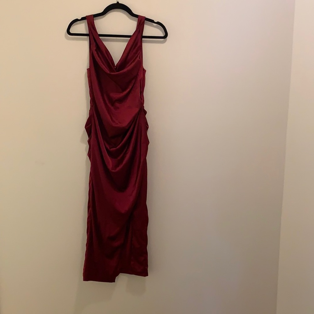 Maroon Evening Dress